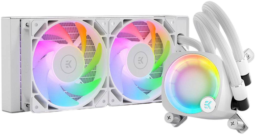 Система водяного охолодження EKWB EK-Nucleus AIO CR240 Lux D-RGB White (3831109897843) фото1
