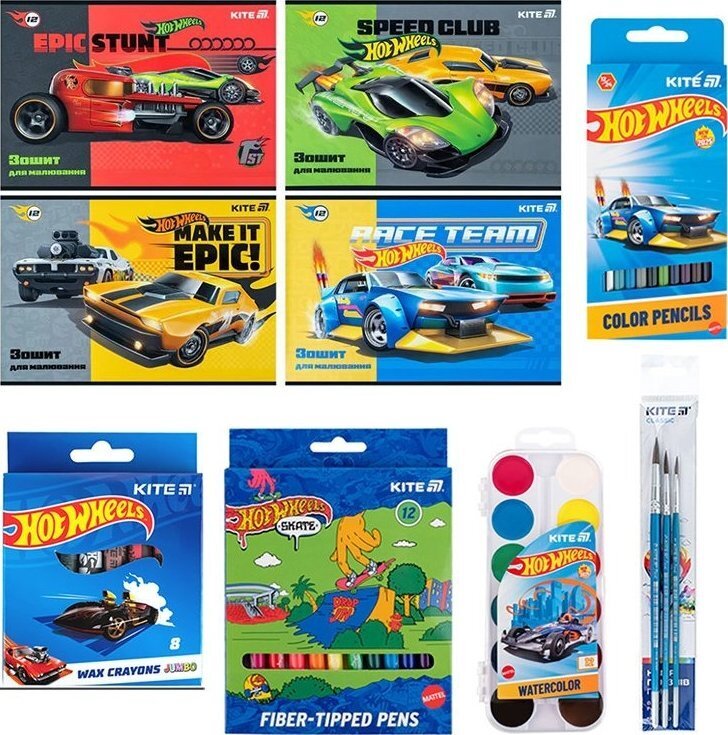 Набор для рисования Kite Hot Wheels (HW26-P01) фото1