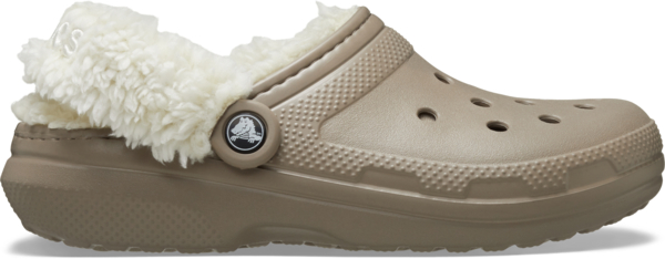 Крокси утеплені Унисекс Crocs Classic Lined Clog 211396-195 36-37 (M4W6 US) cіро-бежеві фото