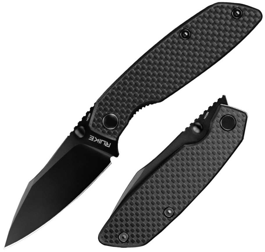 Ніж складаний туристичний Ruike P746-CB2, (8 см) 14C28N / G10 чорний (P746-CB2) фото1