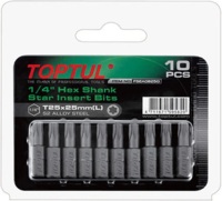 Набор бит Toptul 1/4" L25мм T40 10шт. (FSEA0840G)