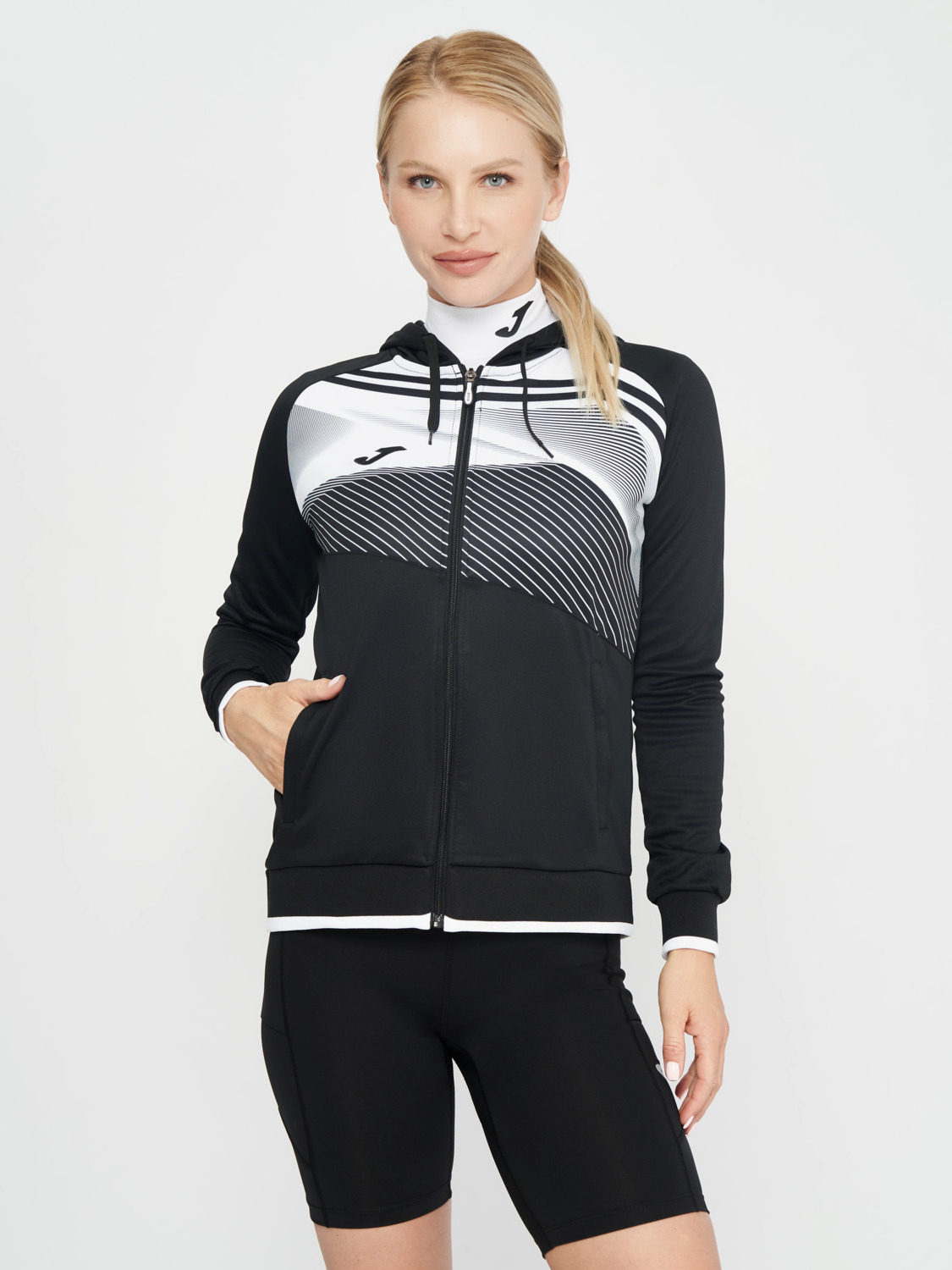 Толстовка женская JOMA Supernova II Hoodie 901067.102 L черная