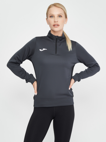 Кофта спортивна жіноча JOMA Winner II 901678.151 S темно-сіра фото
