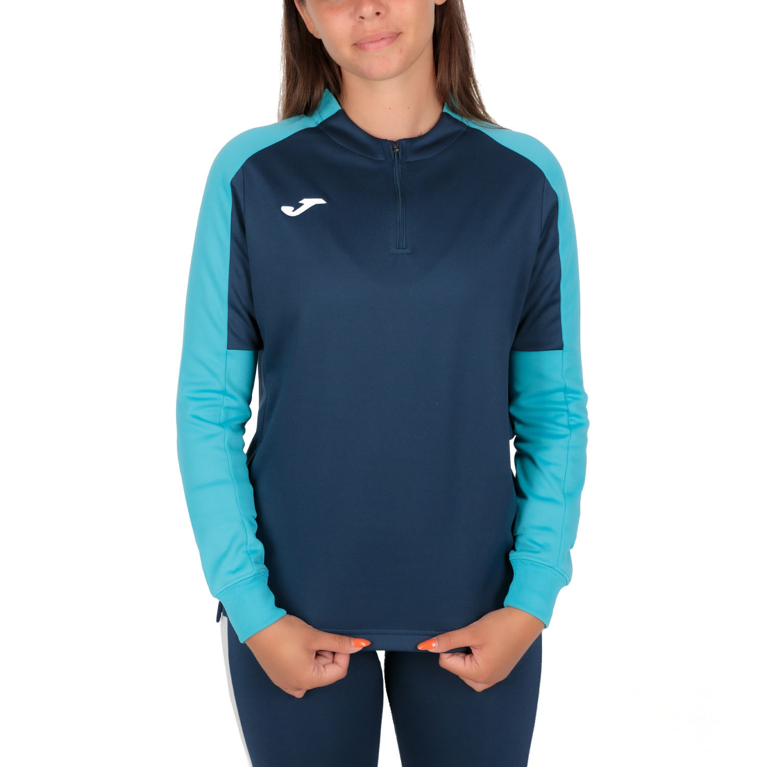 Кофта спортивна жіноча JOMA Eco Championship 901692.342 M синя фото1