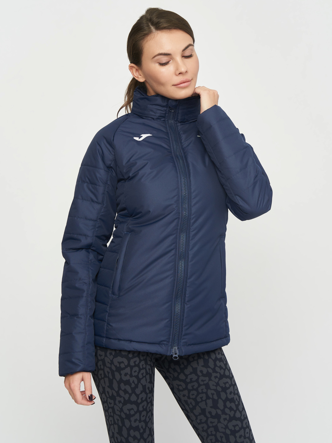 Куртка зимняя женская JOMA Anorak Fed. Tennis Italy FIT900922331 XL темно-синяя