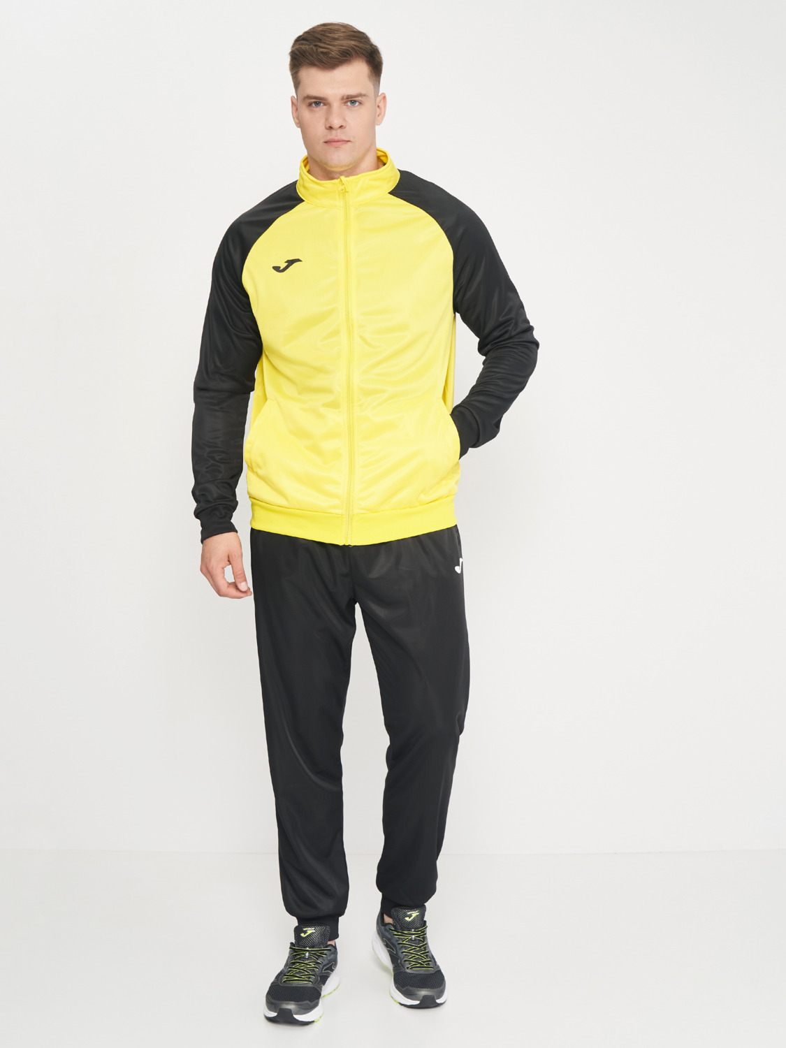 Спортивный костюм кофта, штаны мужской JOMA Academy Iv Tracksuit 101966.901 XL желтый