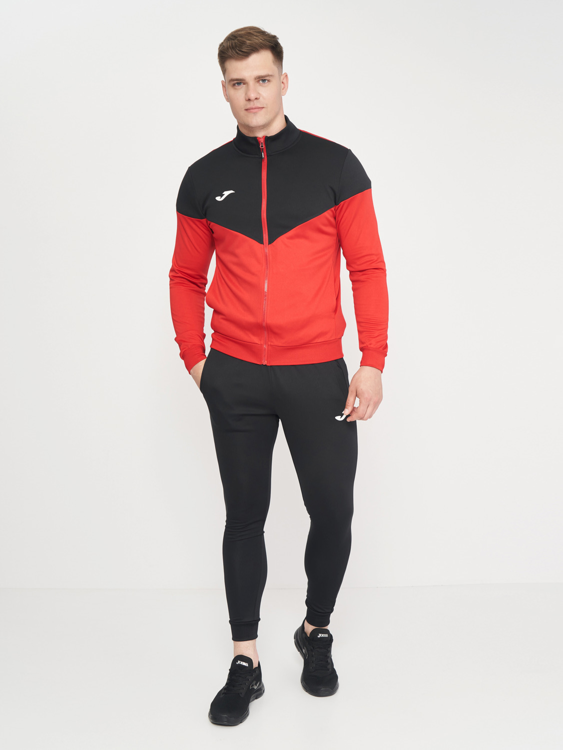 Спортивный костюм кофта, штаны мужской JOMA Oxford Tracksuit 102747.601 2XL красный