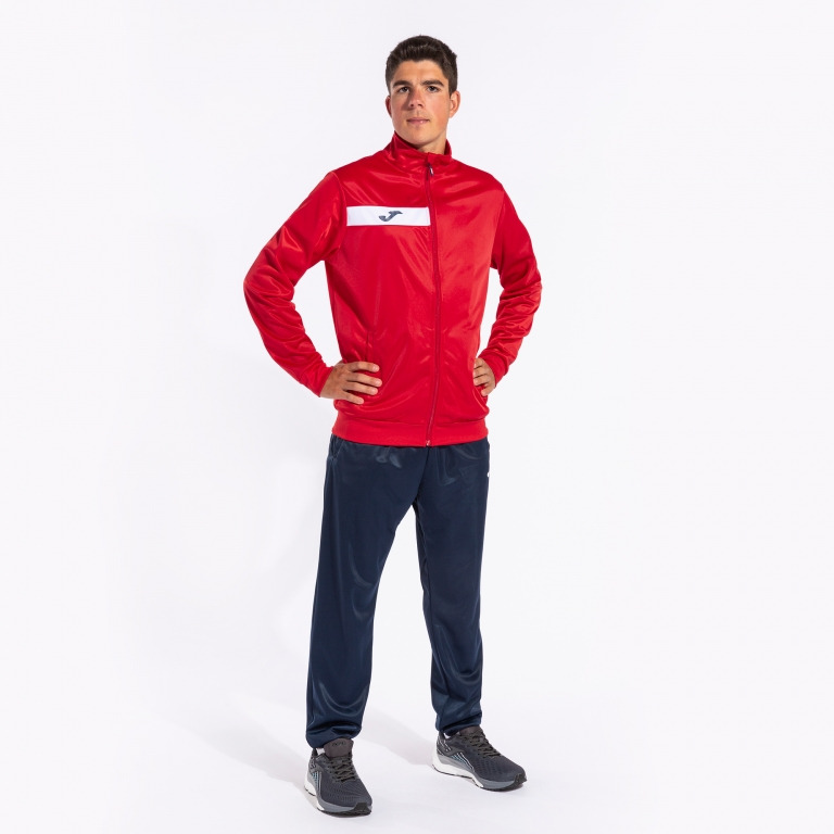 Спортивный костюм кофта, штаны мужской JOMA Columbus Tracksuit 102742.603 M красный фото1