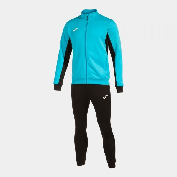 Спортивный костюм кофта, штаны детский JOMA Derby Tracksuit Turquoise 103120.011 4XS бирюзовый/черный