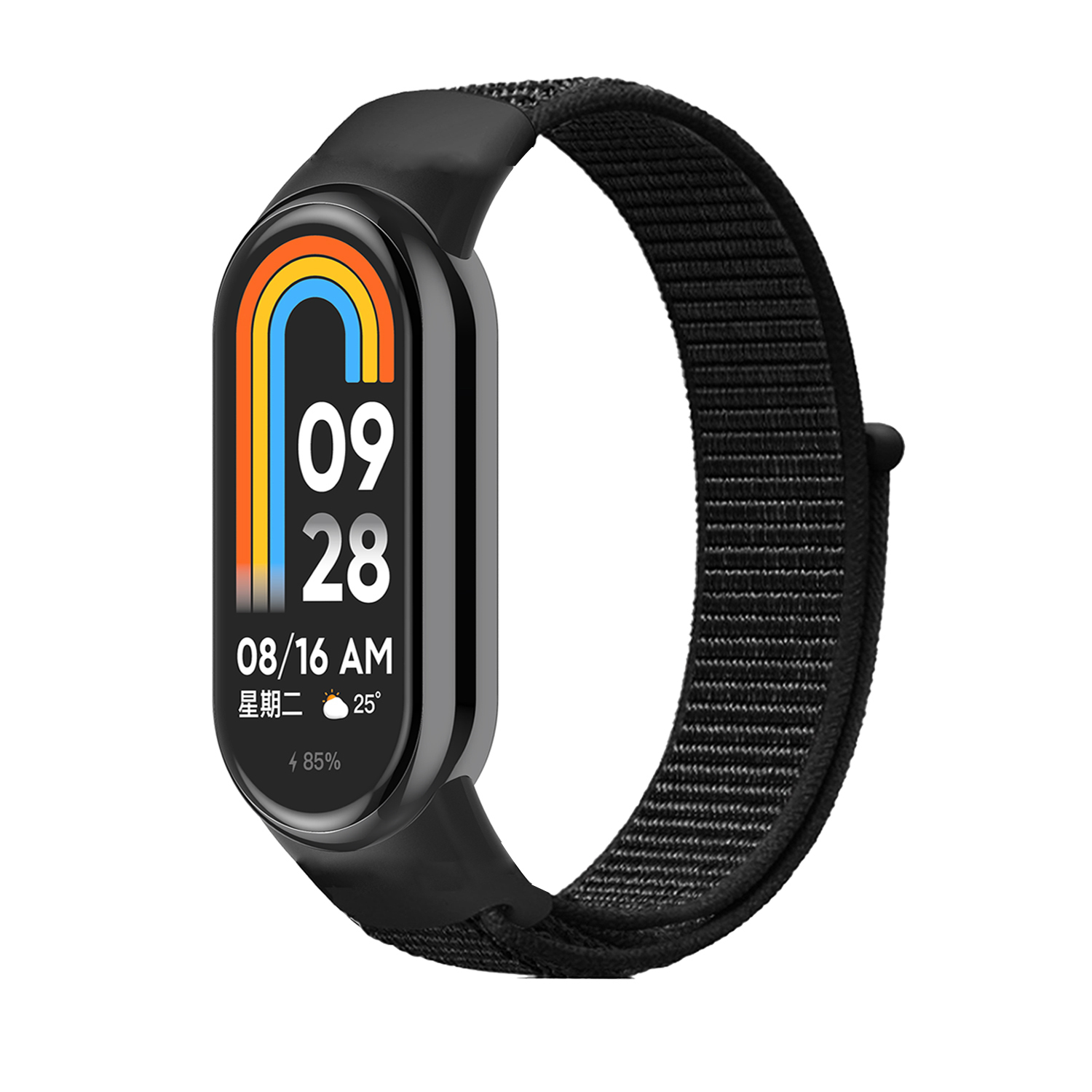 Ремешок нейлоновый ArmorStandart для Xiaomi Smart Band 10/9/8 Black (ARM86894) фото1