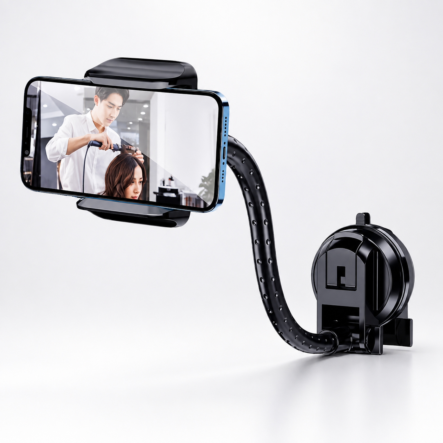 Тримач для смартфону на присосці гнучкий MadeInFuture ML-241 Black (MIF91917) фото1