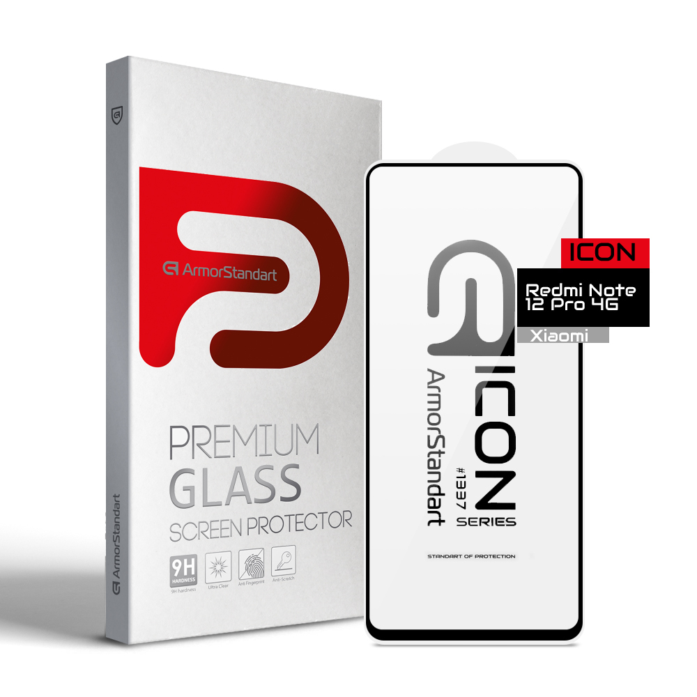 Защитное стекло ArmorStandart Icon для Xiaomi Redmi Note 12 Pro 4G (ARM72596) фото1