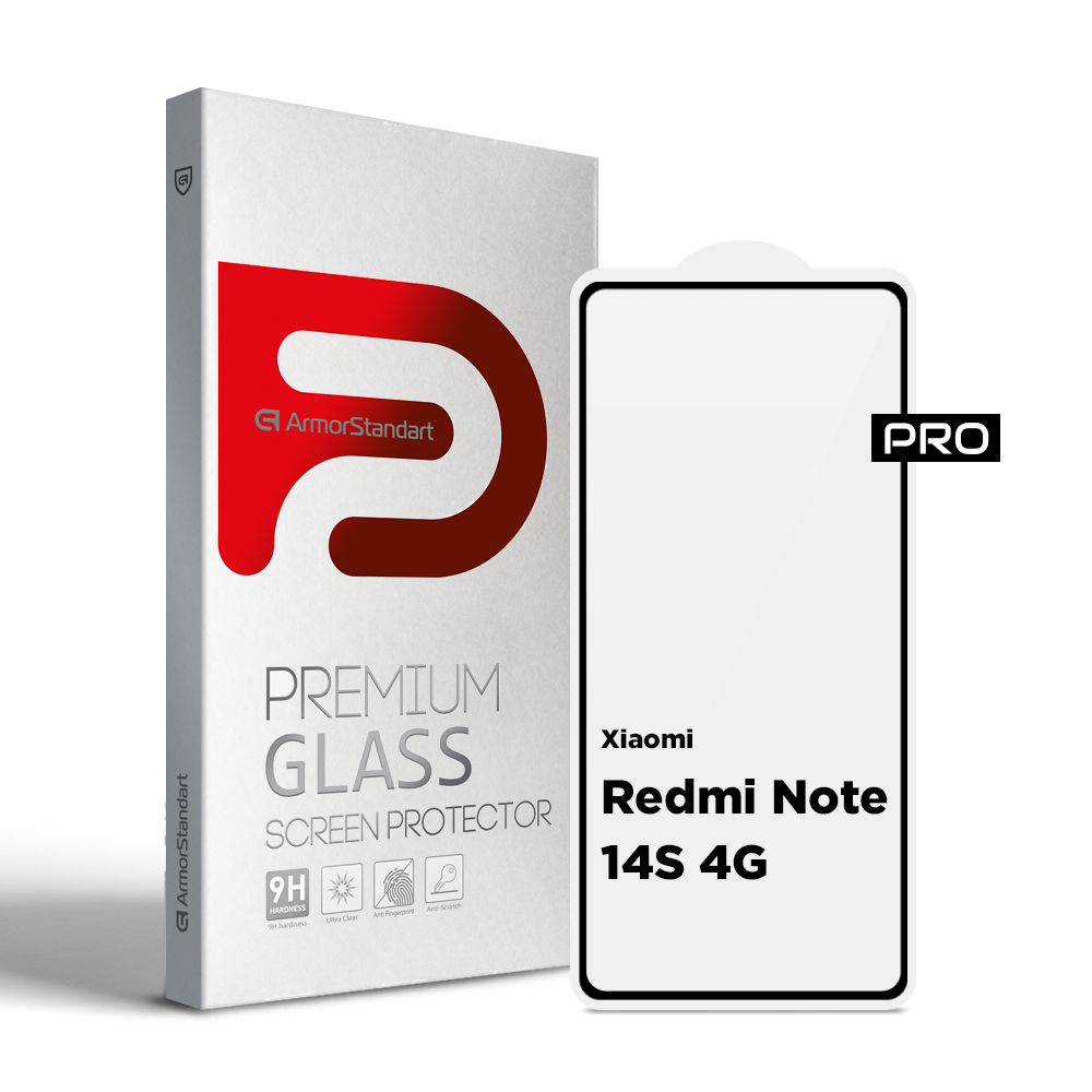 Защитное стекло ArmorStandart Pro для Xiaomi Redmi Note 14S 4G (ARM82035) фото1