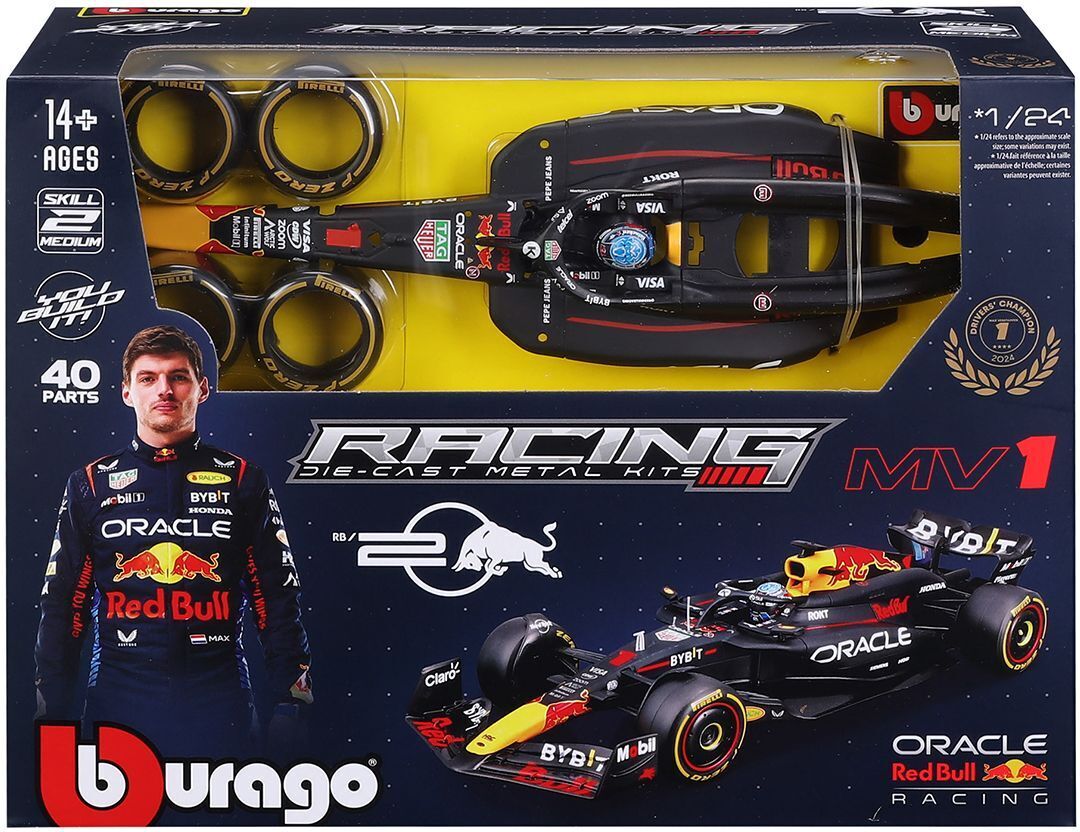Авто-конструктор Bburago Oracle Red Bull Racing RB20 (2024) (1:24) (18-28519) фото1