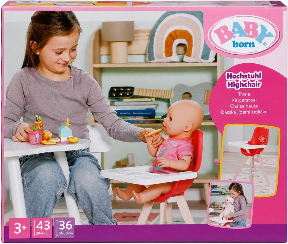 Стульчик для куклы Baby Born – Время кормления (839744) фото1