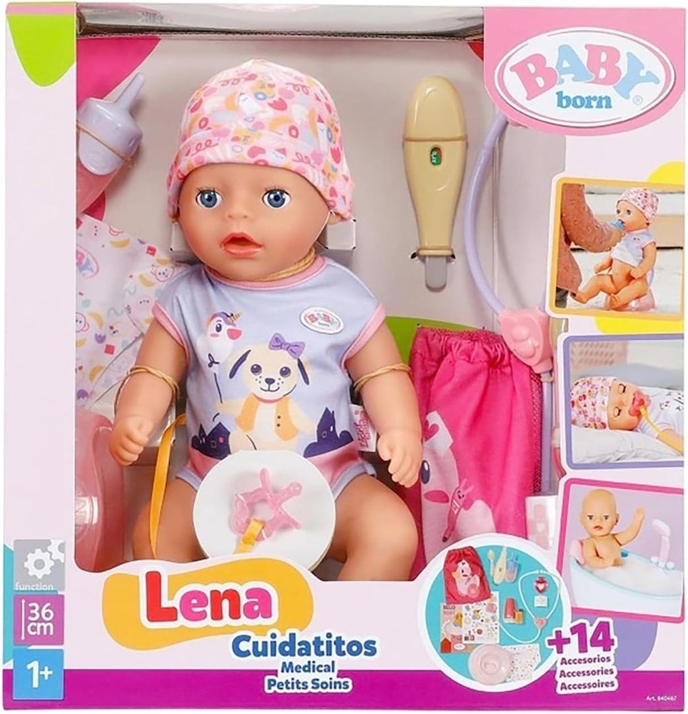 Кукла Baby Born – Лена у врача (36 см, с аксесс.) (840467) фото1