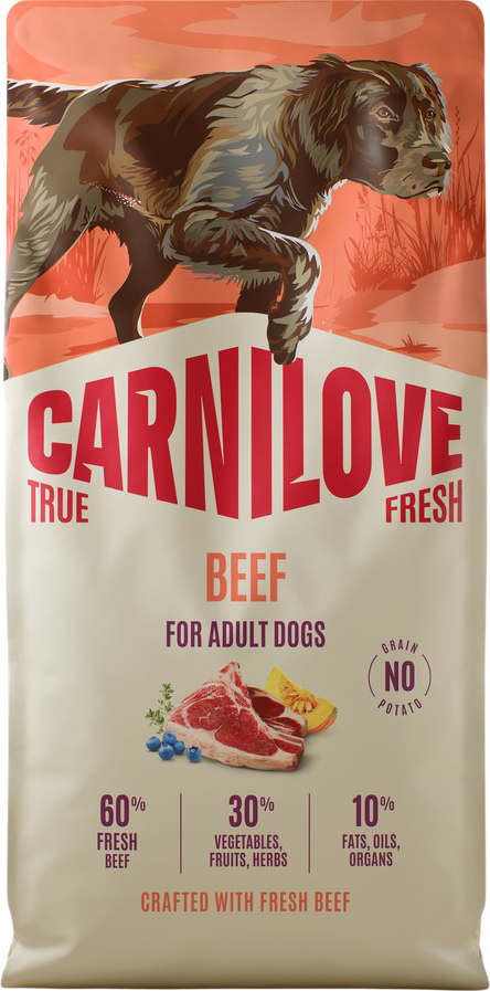 Корм сухой для собак Carnilove True Fresh Beef говядина 12 кг (8595602581801) фото1