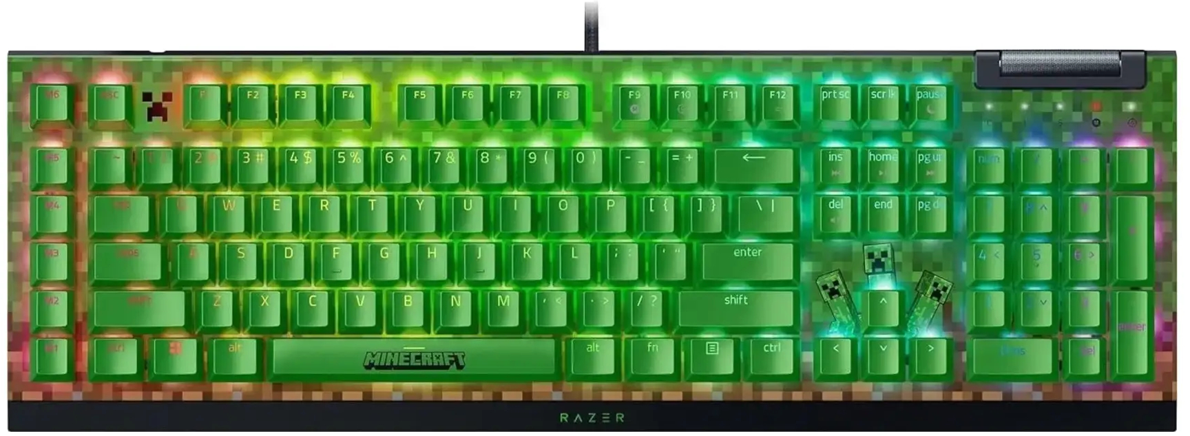 Игровая клавиатура Razer BlackWidow V4 X Minecraft Edition (RZ03-04704100-R3M1) фото1