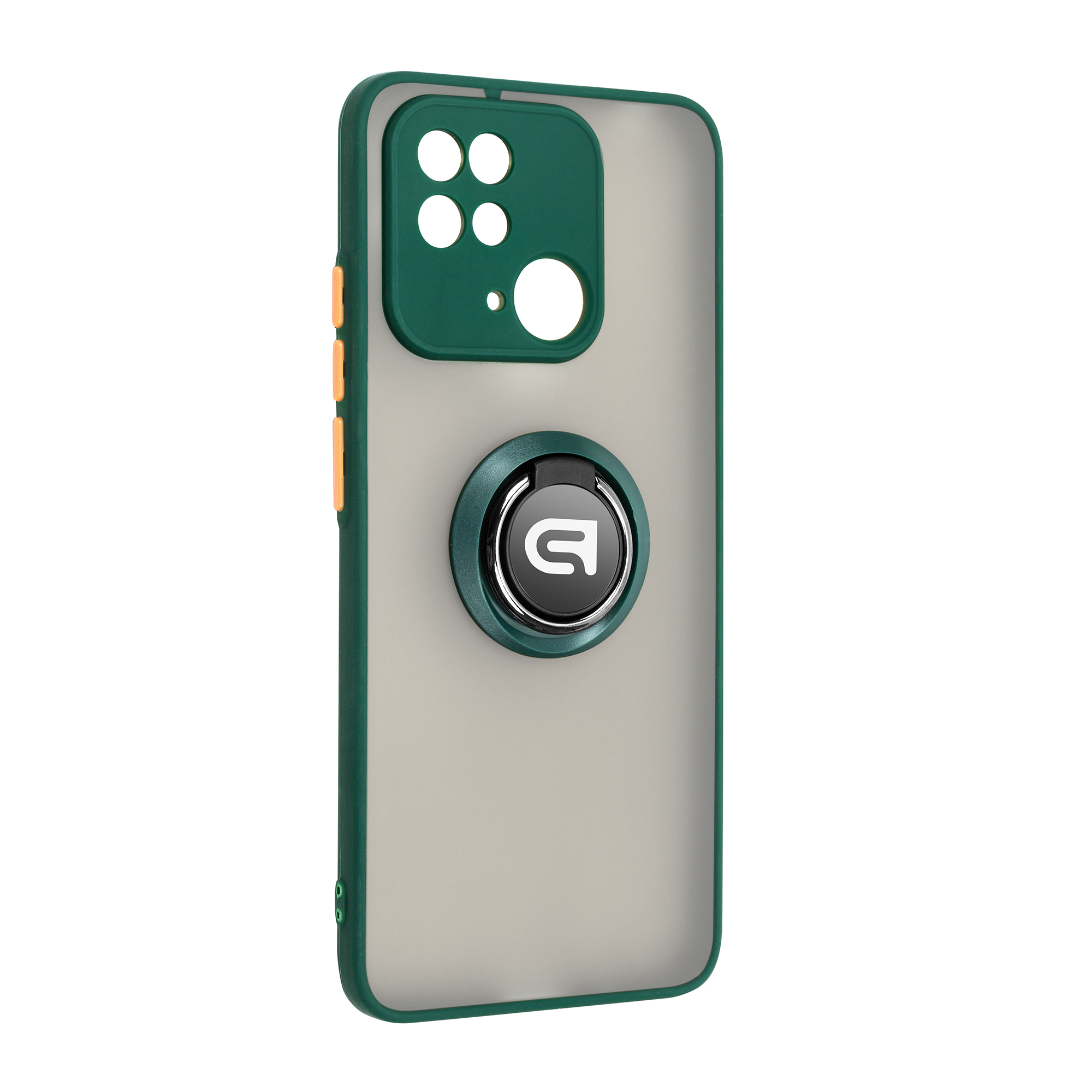 Чехол ArmorStandart Frosted Matte Ring для Xiaomi Redmi 10C Dark Green (ARM68367) фото1