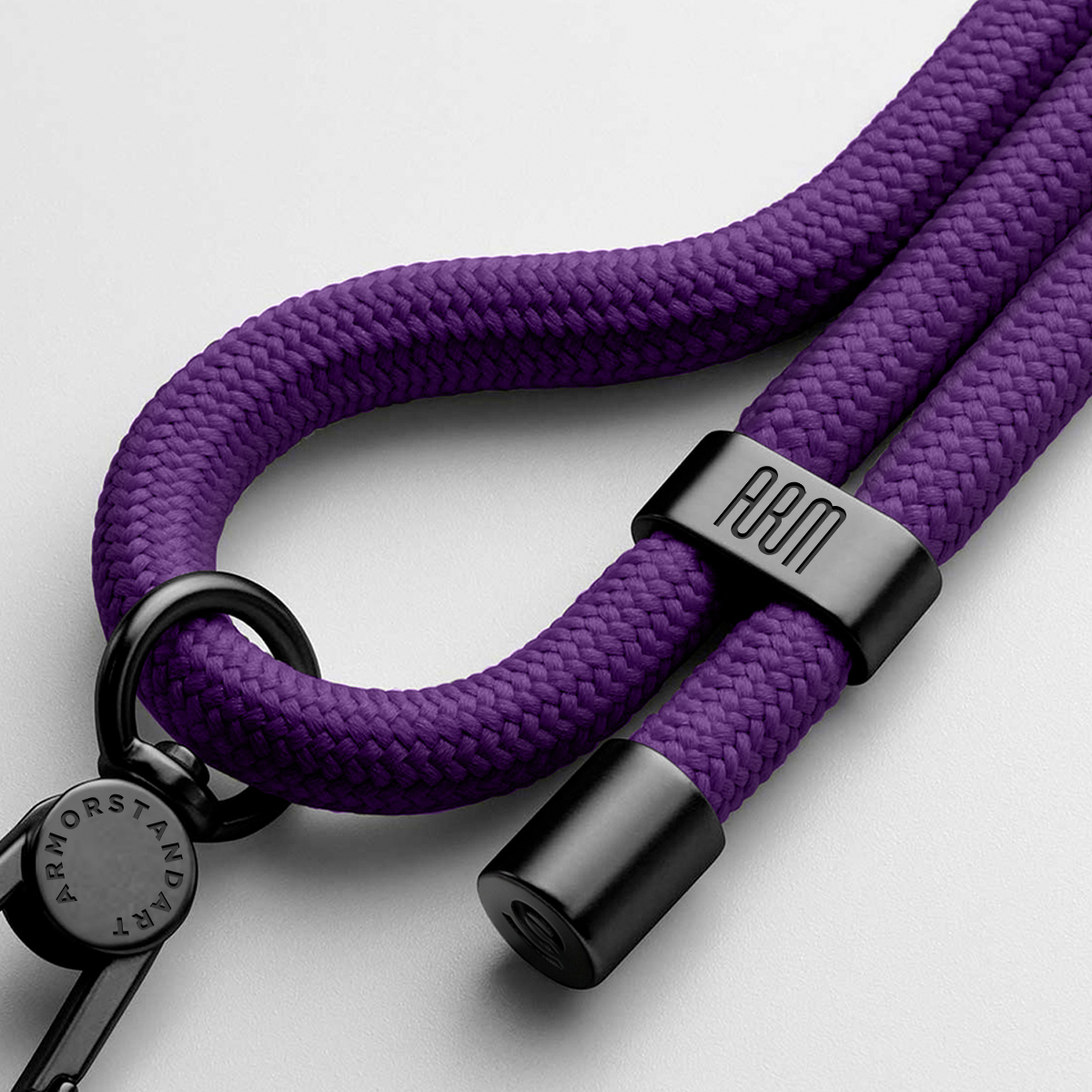Ремешок для смартфону ArmorStandart Rope Black Amethyst with Clear holder (ARM91364) фото1