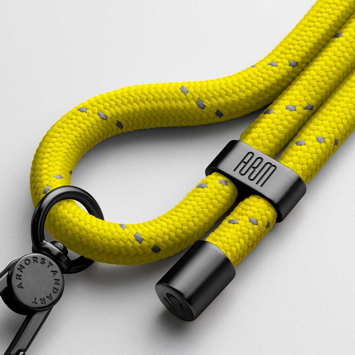 Ремінець для смартфону ArmorStandart Rope Black Sunflower with Clear holder (ARM67201) фото1