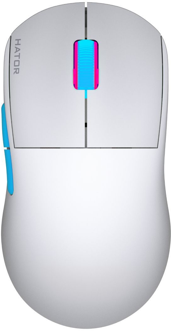 Игровая мышь Hator Quasar 2 Pro Wireless White/Cyan (HTM561WC) фото1
