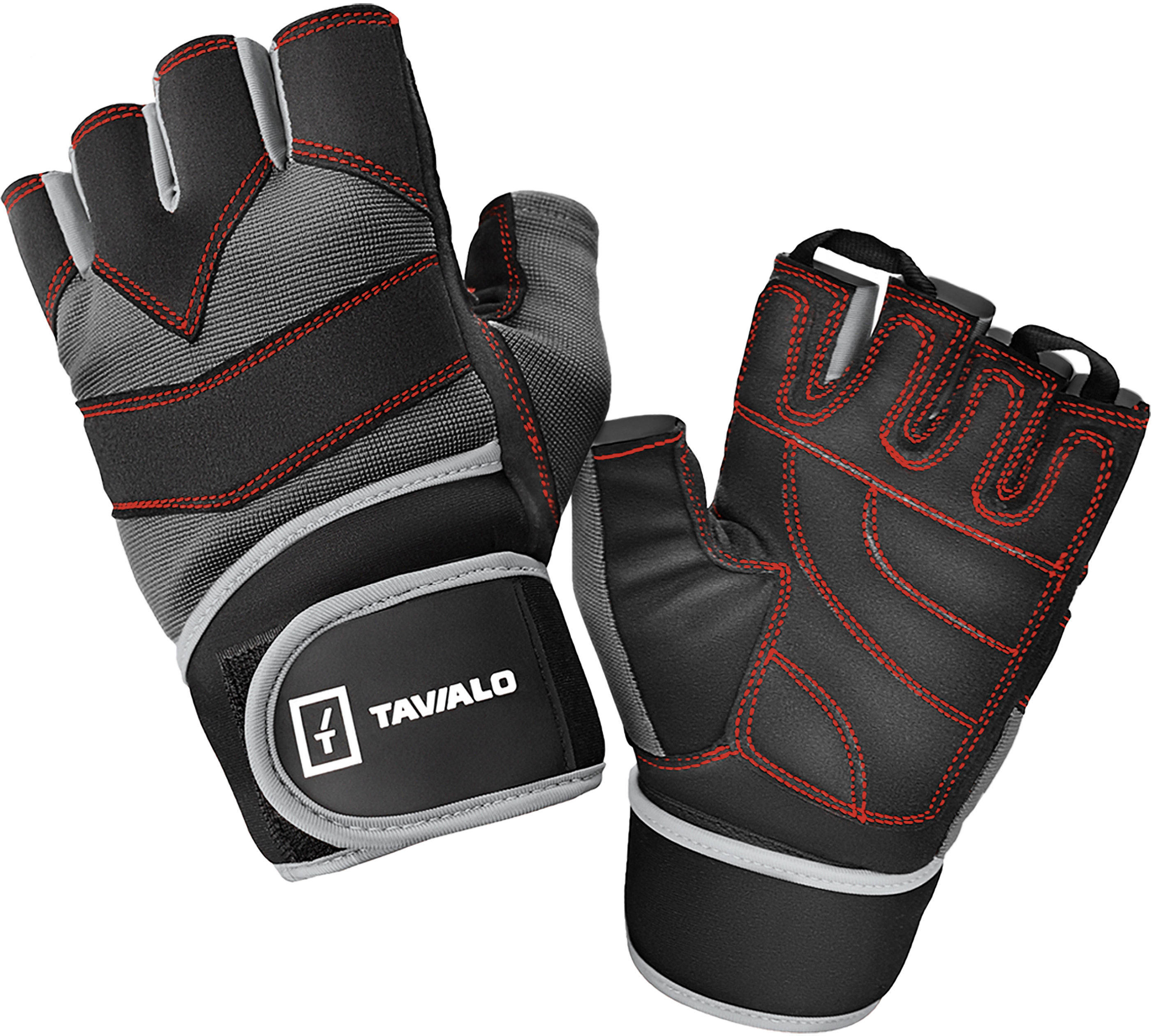 Рукавички для фітнесу Tavialo чоловічі M Black-Gray (189201007) фото1