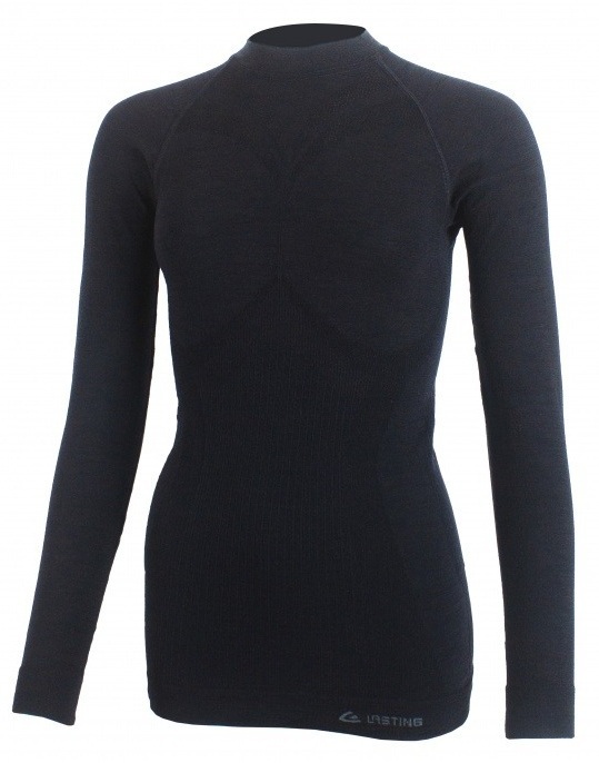 Термолонгслів жіночий Lasting Watala 9999 L/XL чорний фото1