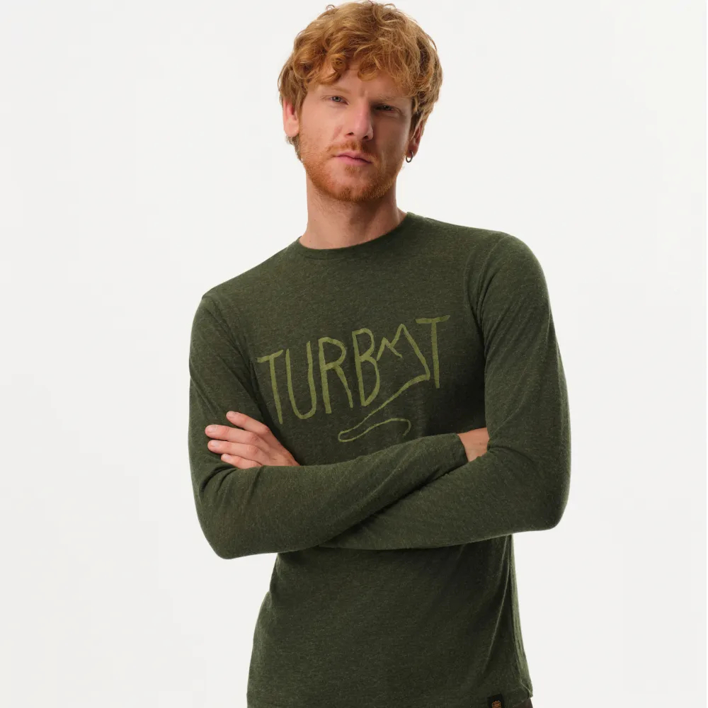 Лонгслив мужской Turbat Magic Logo LS S зеленый фото1
