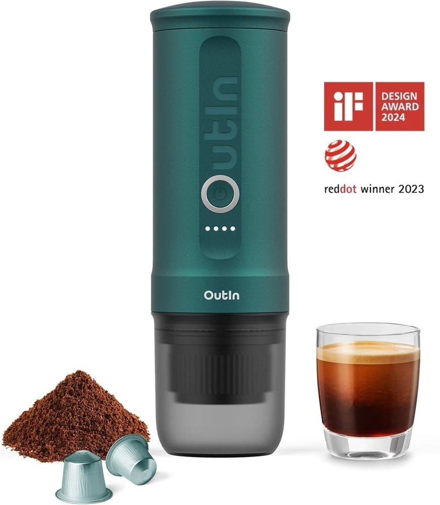 Портативная кофеварка Outin Nano Espresso Machine Outin Teal (OTEM-01)