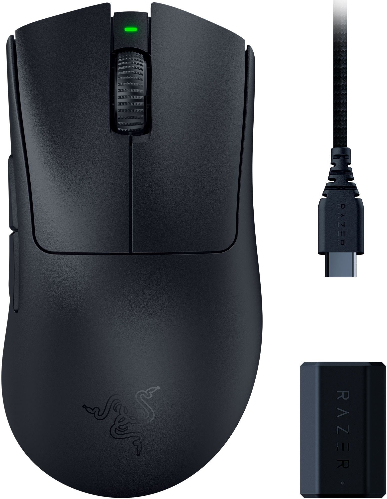 Игровая мышь Razer DeathAdder V3 PRO and HyperPolling Wireless Dongle (RZ01-04630300-R3WL) фото1