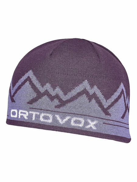 Шапка Ortovox Peak Beanie фіолетова фото