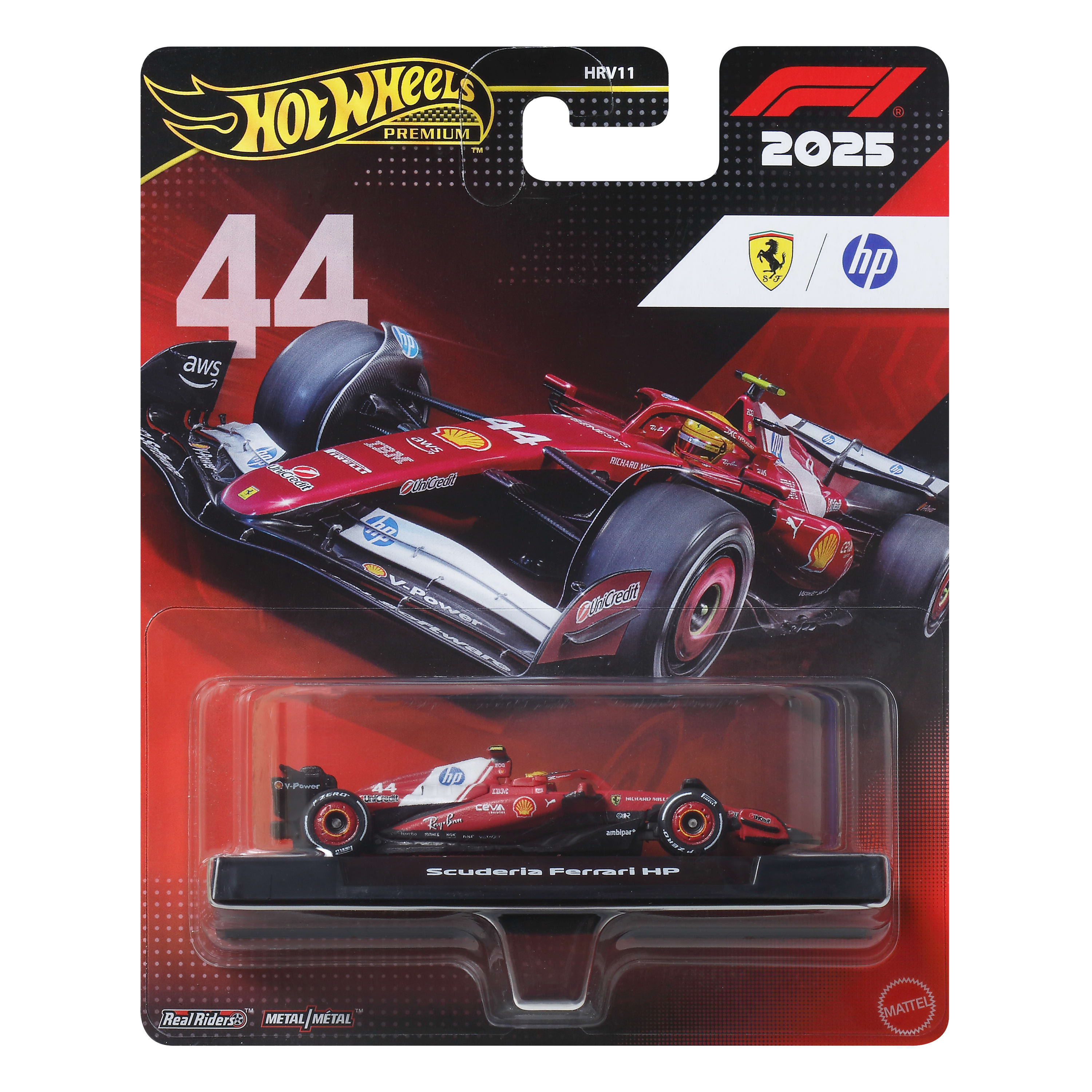 Коллекционный болид Ferrari Lewis Hamilton #44 Formula 1 Hot Wheels (JKD86) фото1