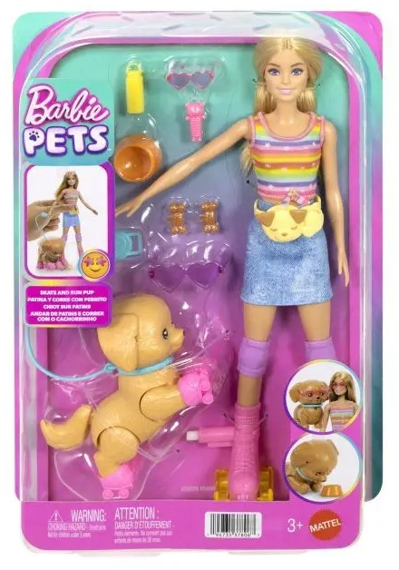 Набір Barbie Катання з хвостатим другом – блондинка (JMJ44) фото1
