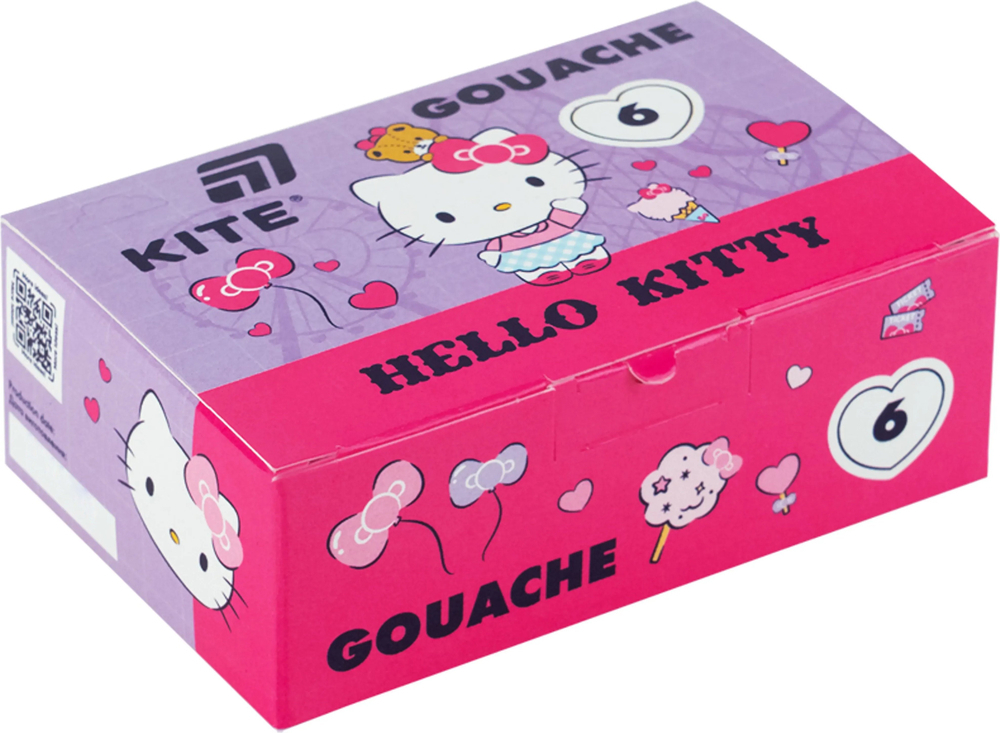 Гуаш, 6 кол., 20мл Kite Hello Kitty (HK26-062) фото1