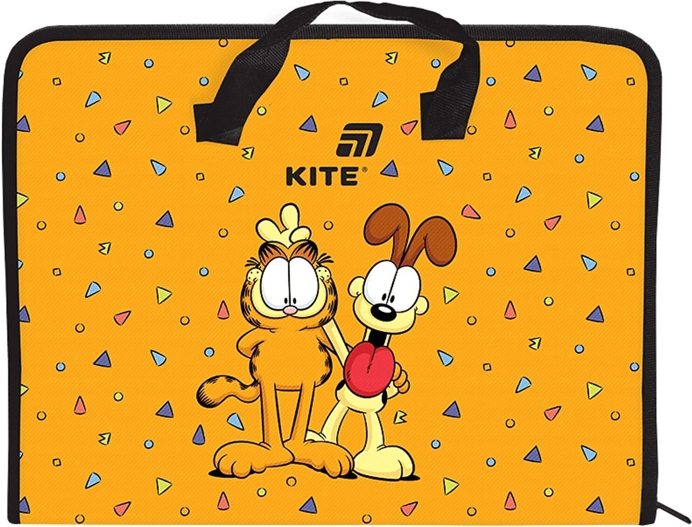 Папка-Портфель на блискавці Kite, 1 відділ., A4, Kite Garfield (GF26-202) фото1