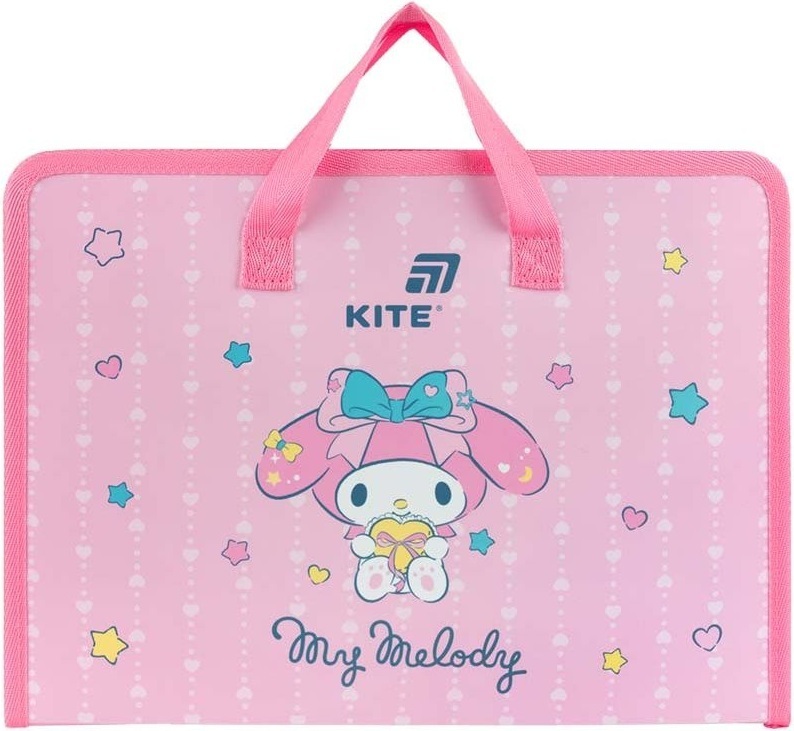 Папка-Портфель на блискавці Kite, 1 відділ., A4, Kite My Melody (HK26-202) фото1