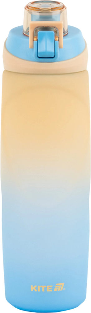 Пляшечка для води Kite 760 мл, бежево-синя (K26-1200-1) фото1