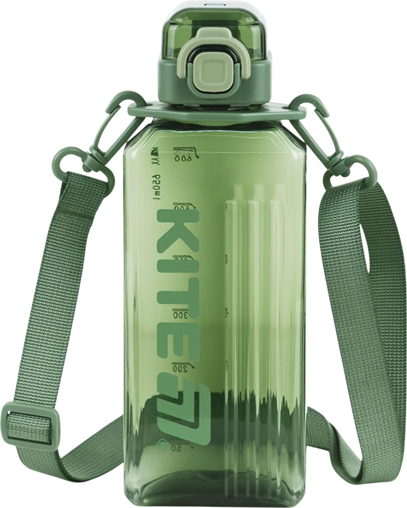Пляшечка для води, Kite 650 мл, зелена (K26-1275-3) фото1