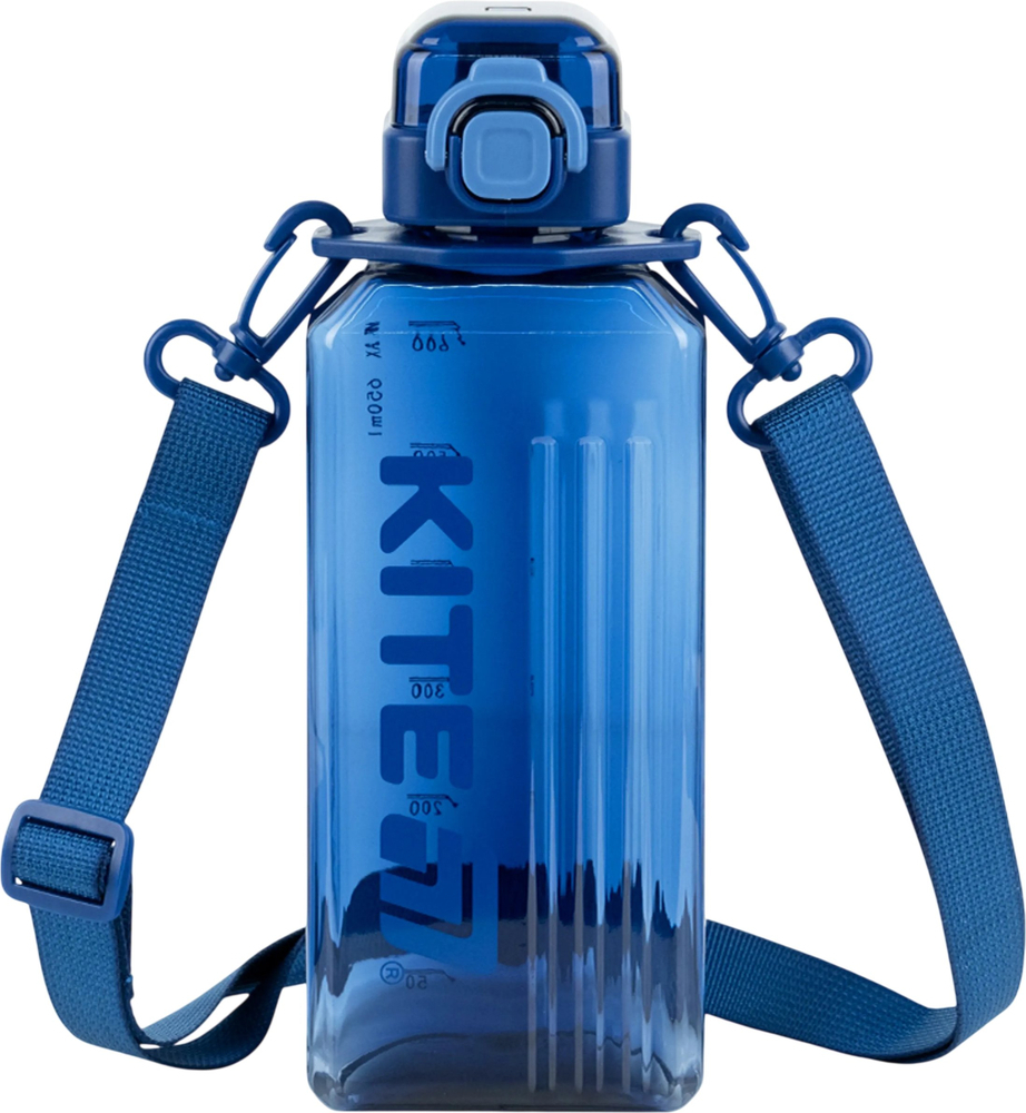 Пляшечка для води, Kite 650 мл, синя (K26-1275-1) фото1
