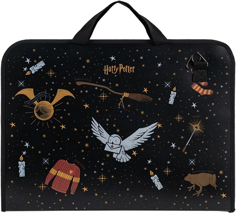 Папка-портфель на блискавці Kite 1 відділ., A3+, Harry Potter (HP24-411) фото1