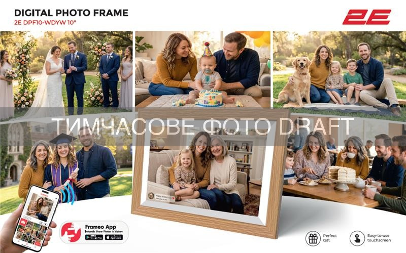 Цифровая фоторамка 2E DPF10-WDYW 10