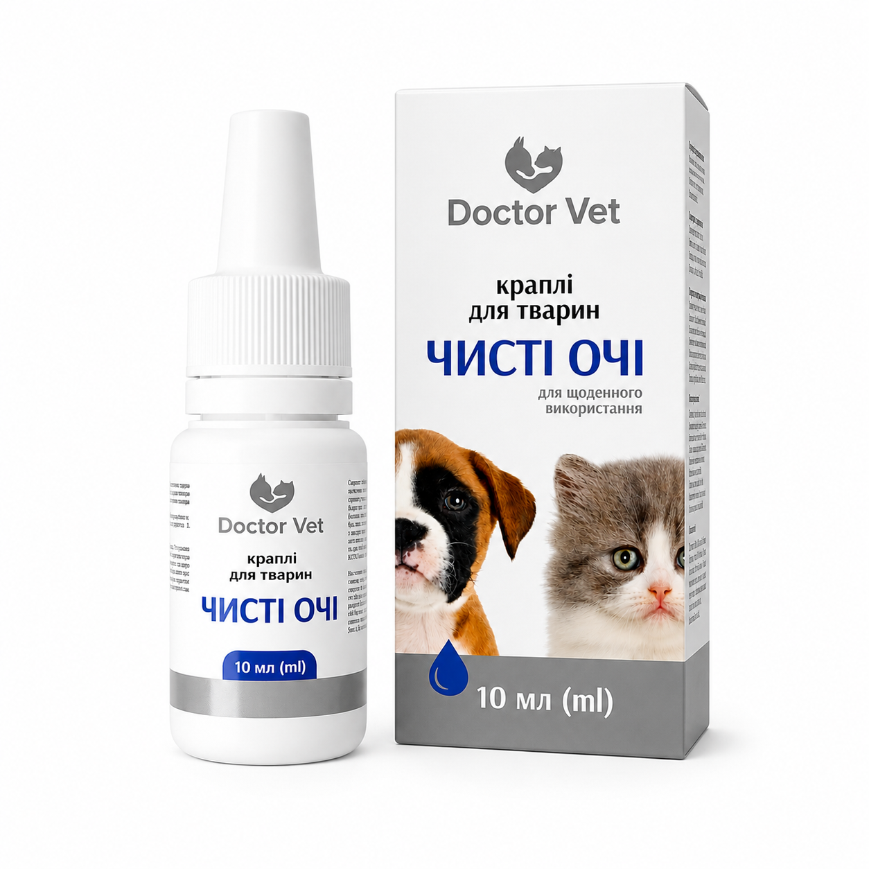 Капли для животных Doctor Vet Чистые глаза, 10 мл фото1
