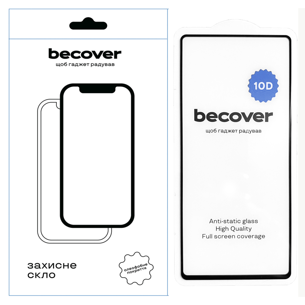 Защитное стекло BeCover для Google Pixel 7 10D Black (711489) фото1