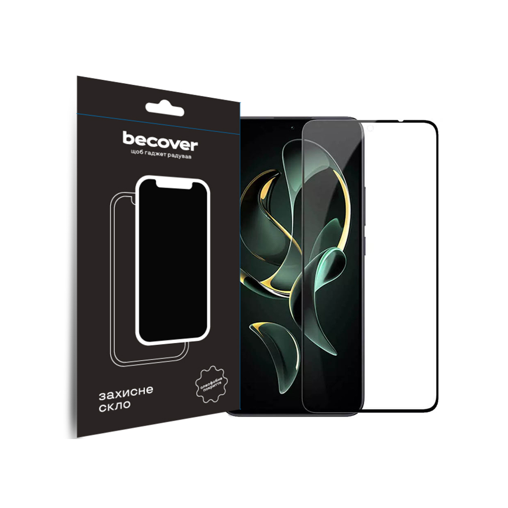 Защитное стекло BeCover для Xiaomi 13T/13T Pro Black (710171) фото1