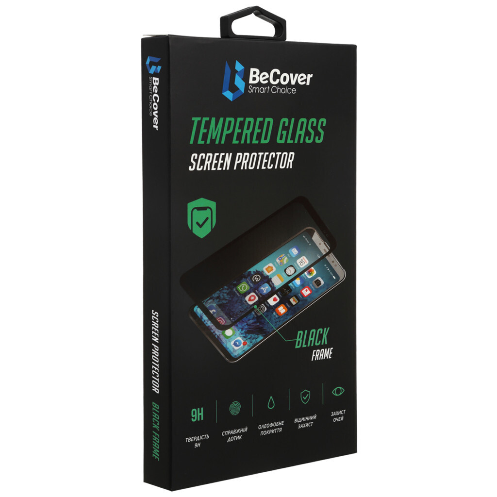Захисне скло Premium BeCover для Motorola Moto E6s Black (705586) фото1