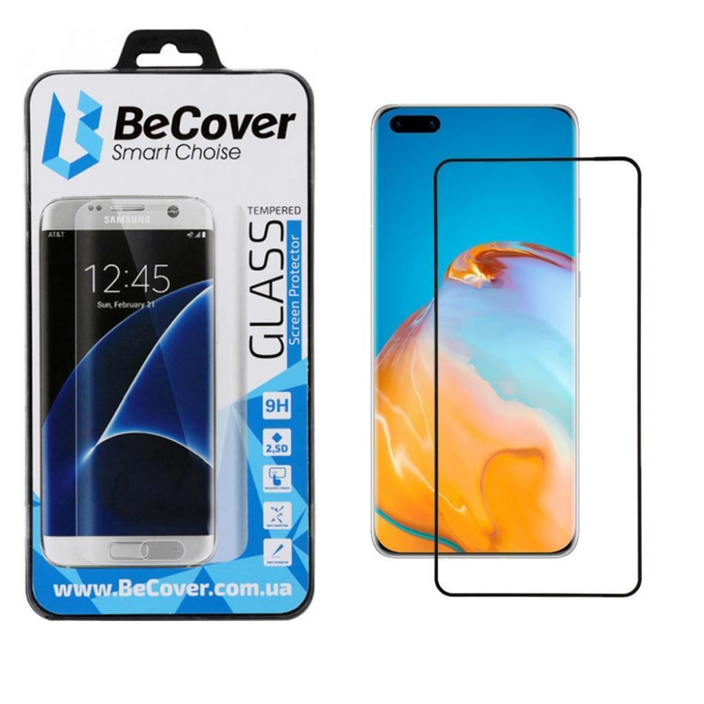 Захисне скло BeCover для Huawei P40 Black (704830) фото1