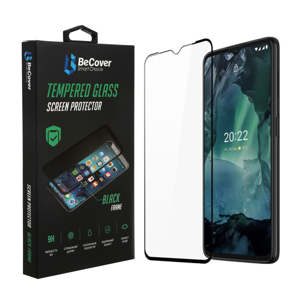 Захисне скло BeCover для Nokia G21 / G11 / G11 Plus Black (707603) фото1