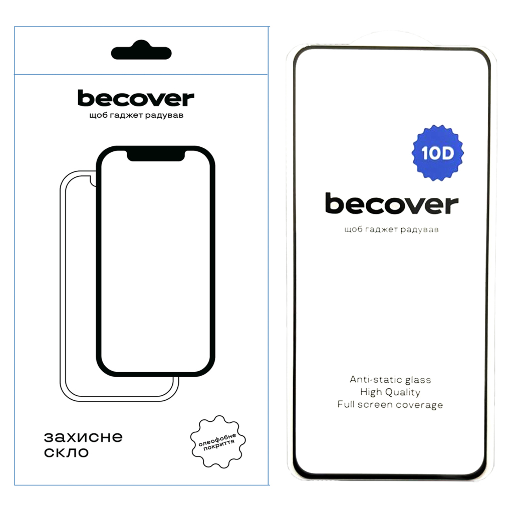 Защитное стекло BeCover для Realme 12 4G 10D Black (712341) фото1