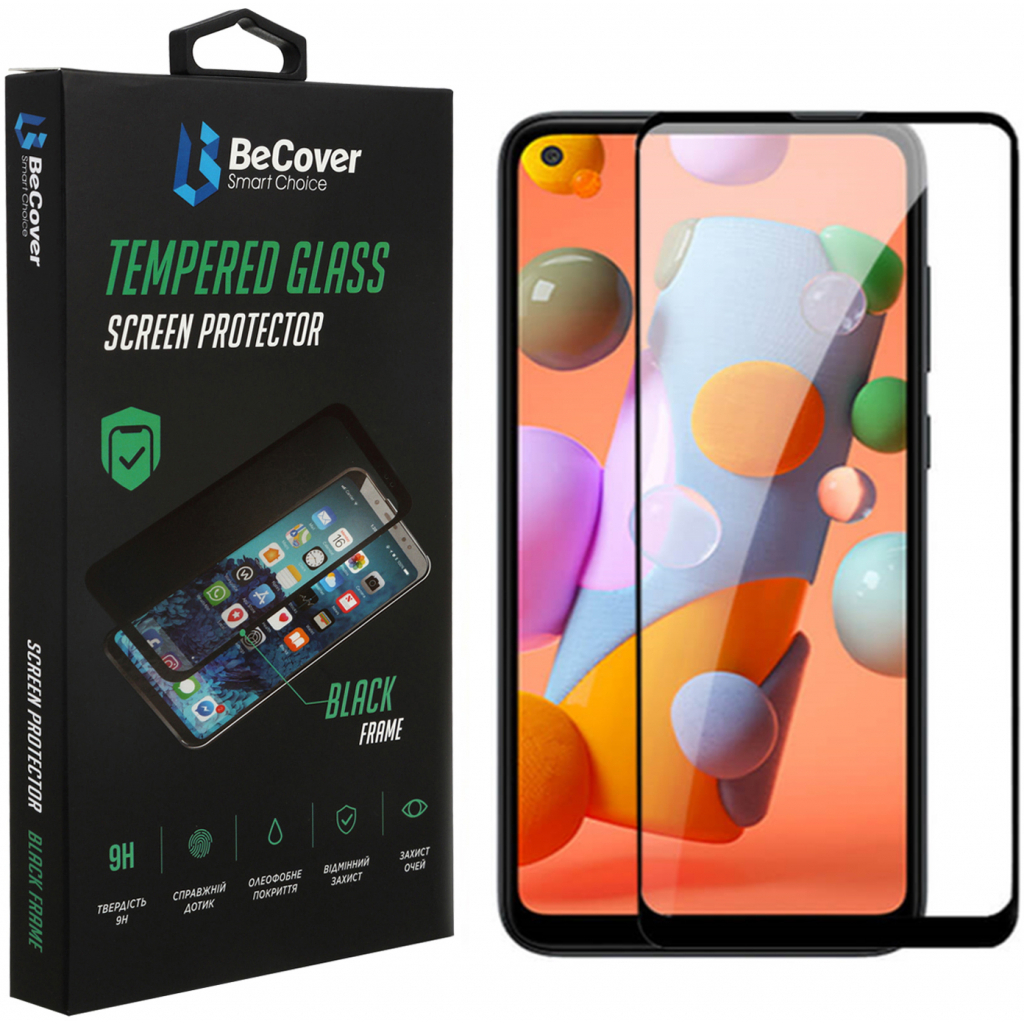 Захисне скло BeCover для Samsung Galaxy A21s SM-A217 Black (707338) фото1
